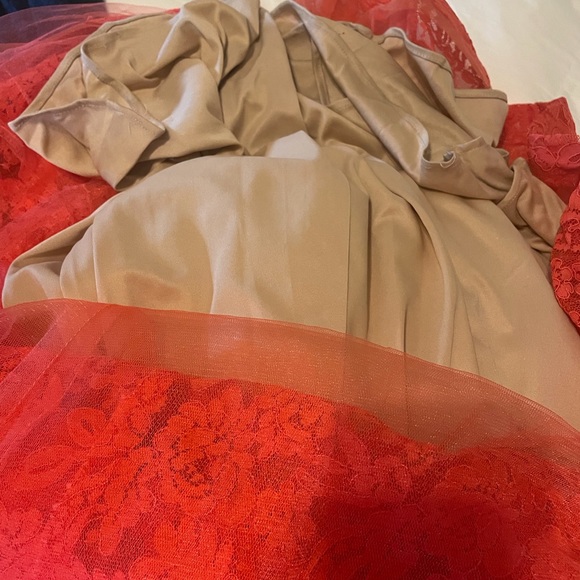 La Femme formal/prom dress in Salmon. Size 4 - Picture 6 of 6